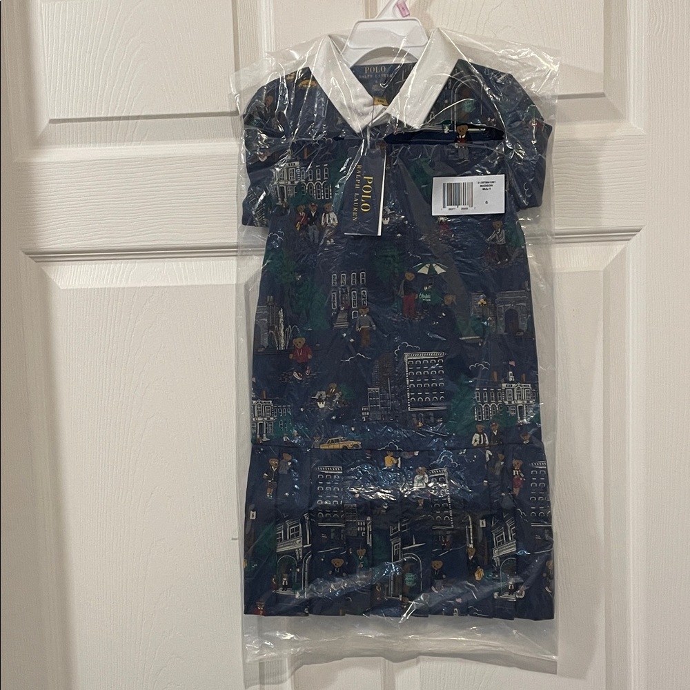 Polo Ralph Lauren Toddler and Little Girls Bear Jersey Rugby Dress NWT